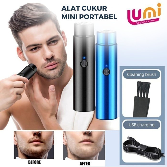 Alat Cukur Kumis Jenggot Pencukur Elektrik Mini Portable Multifungsi Murah Import Bagus New