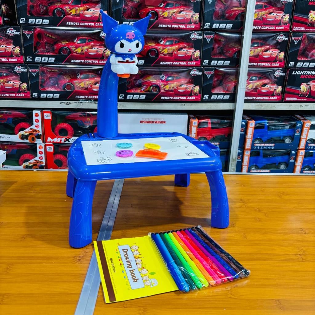 ORANSHOP Mainan papan tulis projector painting drawing meja projektor edukasi anak
