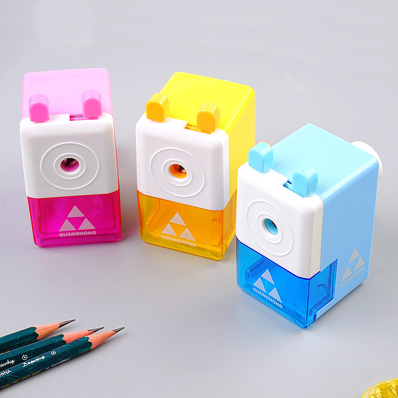 

Rautan Putar Pensil Rotary Pencil Sharpener Auto Feed Serutan Putar Pisau Tajam 755