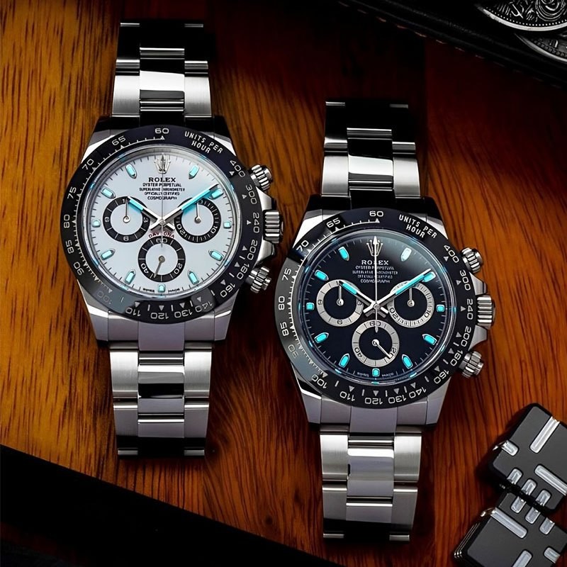 Rolex【100% ASLI Daytona】Jam Tangan Rolex Pria Jam Tangan Pasangan M116500ln-0002 Diameter 40mm 1year