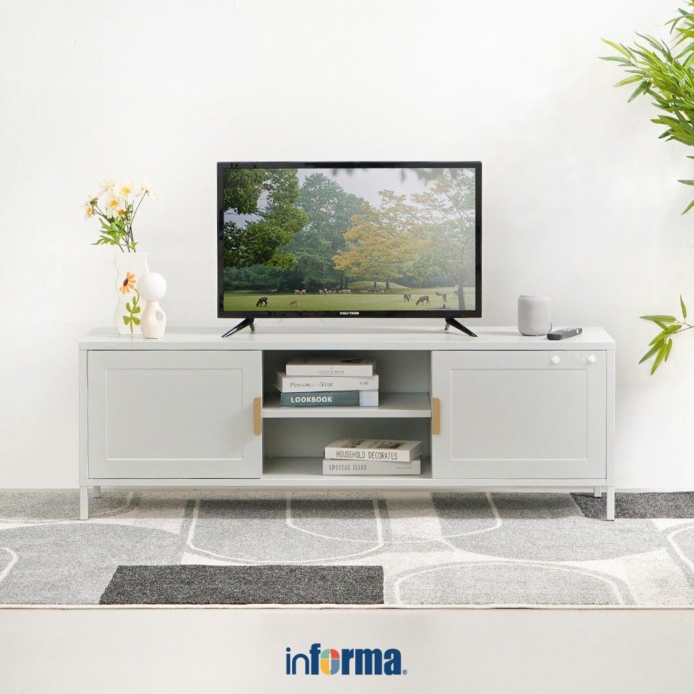 Informa Penny Rak Tv - Abu-Abu Muda Tv Stand Furnitur Indoor Rumah Meja Rak Tivi Tempat Pajangan Tel