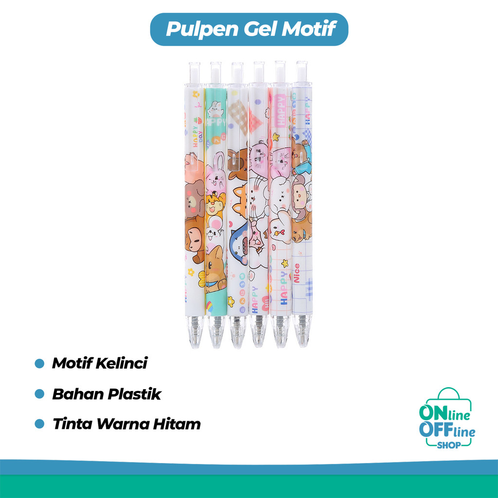 

Pulpen Gel Motif Kelinci Pulpen Pelajar Dan Kantor Pena Lucu Cute Bunny Press Gel Pen 662