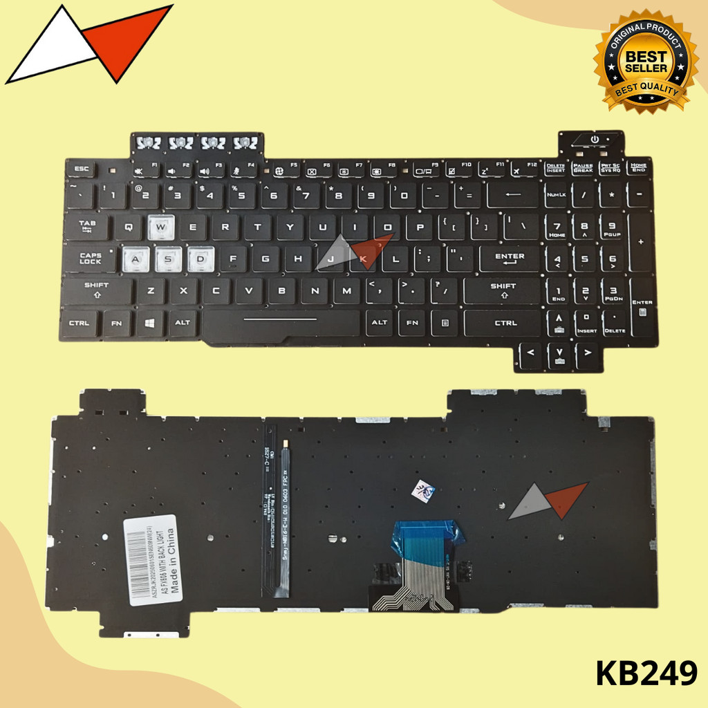 Keyboard Asus TUF FX505GE FX505GM FX505GT FX505U Black - Backlit