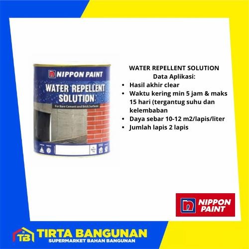

promo -NIPPON PAINT TER REPELLENT SOLUTION 1 LT CAT PELINDUNG DINDING BETON INTERIOR & EXTERIOR