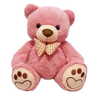 Boneka Beruang Jumbo Istana Boneka HAPPY BEAR Dusty Pink With Syal