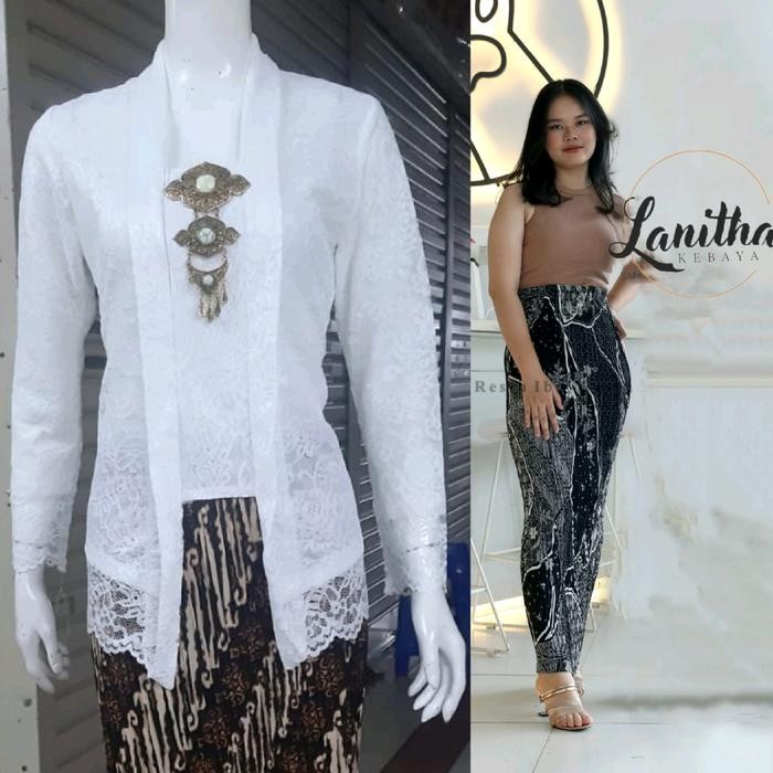 

Set Kebaya Modern Kebaya Kutubaru lengan panjang Kebaya wisuda Kebaya modern Kebaya Kutubaru Brokat Rok Plisket Setelan Kebaya Kondangan Baju Kebaya Wanita - Mocca, M, Kebaya + rok