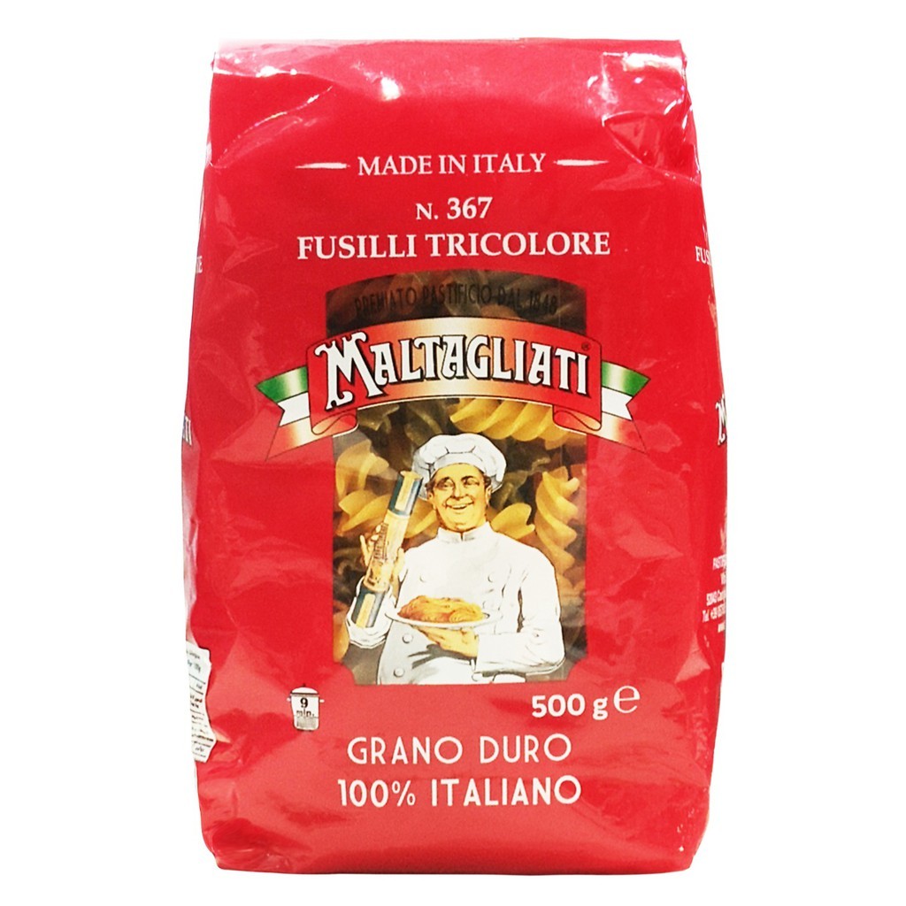 

Pasta Maltagliati 367 - Fusilli Tricolore 500 gr