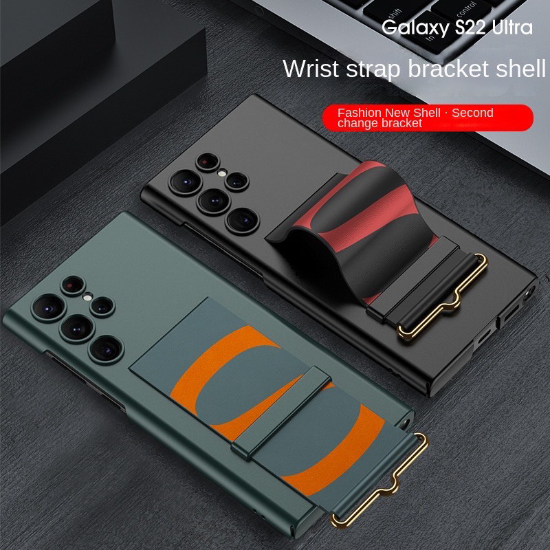 GKK Wrist Band Strap Samsung Galaxy S23 Ultra - S22 Ultra Kick Stand Premium Ultrathin Case