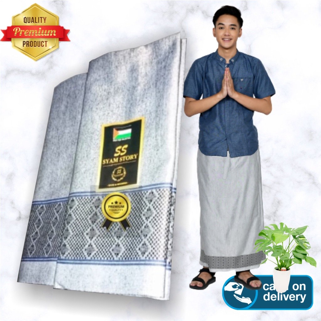 BAHAN PREMIUM / Sarung Pria Dewasa dan Remaja Santri Muslim Kain Samping Motif Tenun Batik Dobby Sis