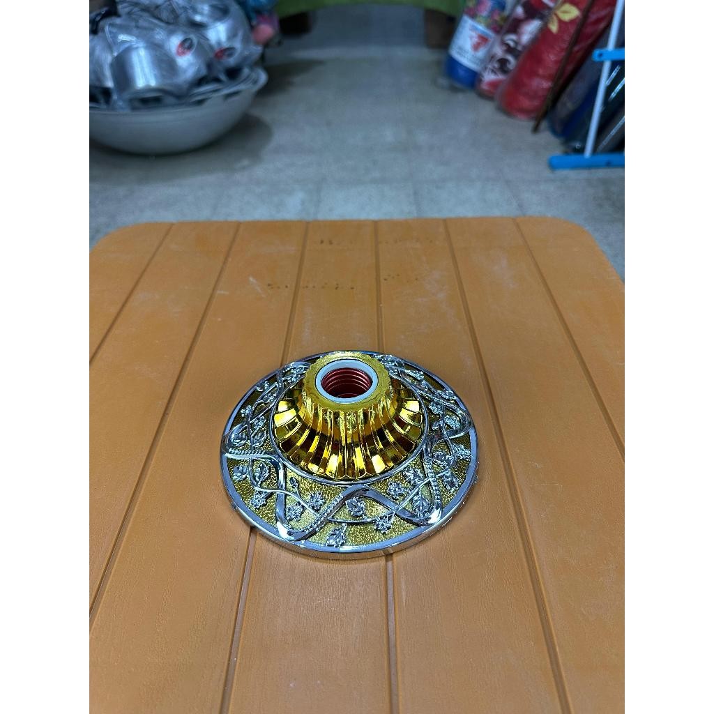 Fitting Lampu Plafon Unik Ukiran Mewah/Elegant Emas/Silver Tahan Lama