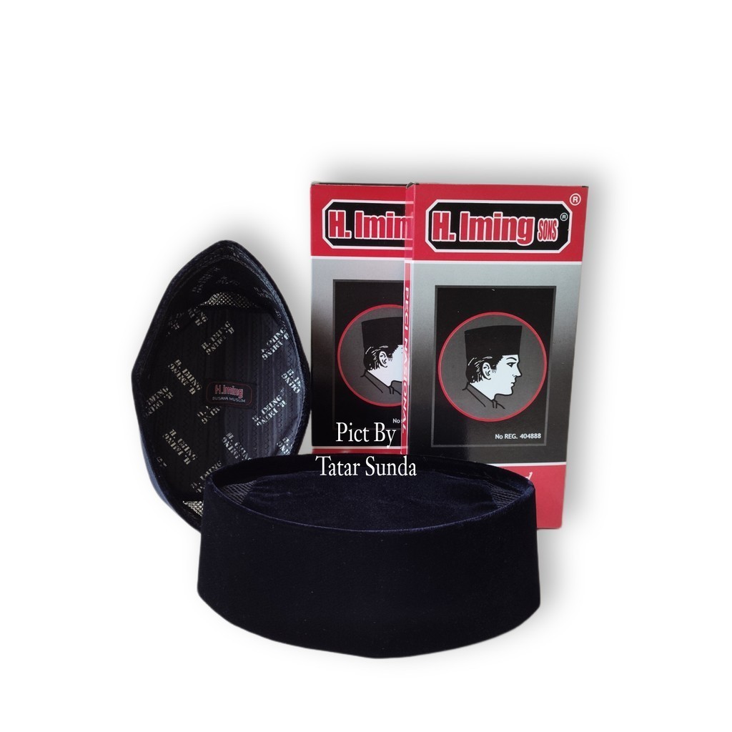 Songkok Nasional Pria Peci Kopiah Kopyah Hitam Haji Iming Original Tinggi 7 8 9 10 Cm Songkok Nasion