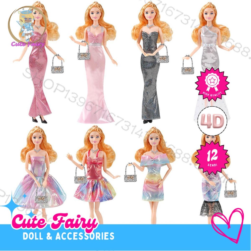 Boneka BJD + Dress Mainan Boneka BJD Doll 30cm Kado Koleksi Boneka BJD Doll 30cm Gift Doll