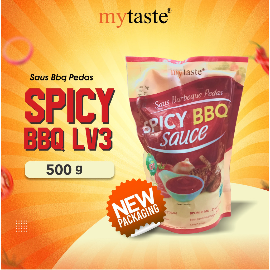 

New My Taste Barbeque Spicy Lv 3 500gr Saus Barbeque Pedas Level 3 Bumbu Barbeque Daging Grill Steak Bakar Saus BBQ PedasPremium