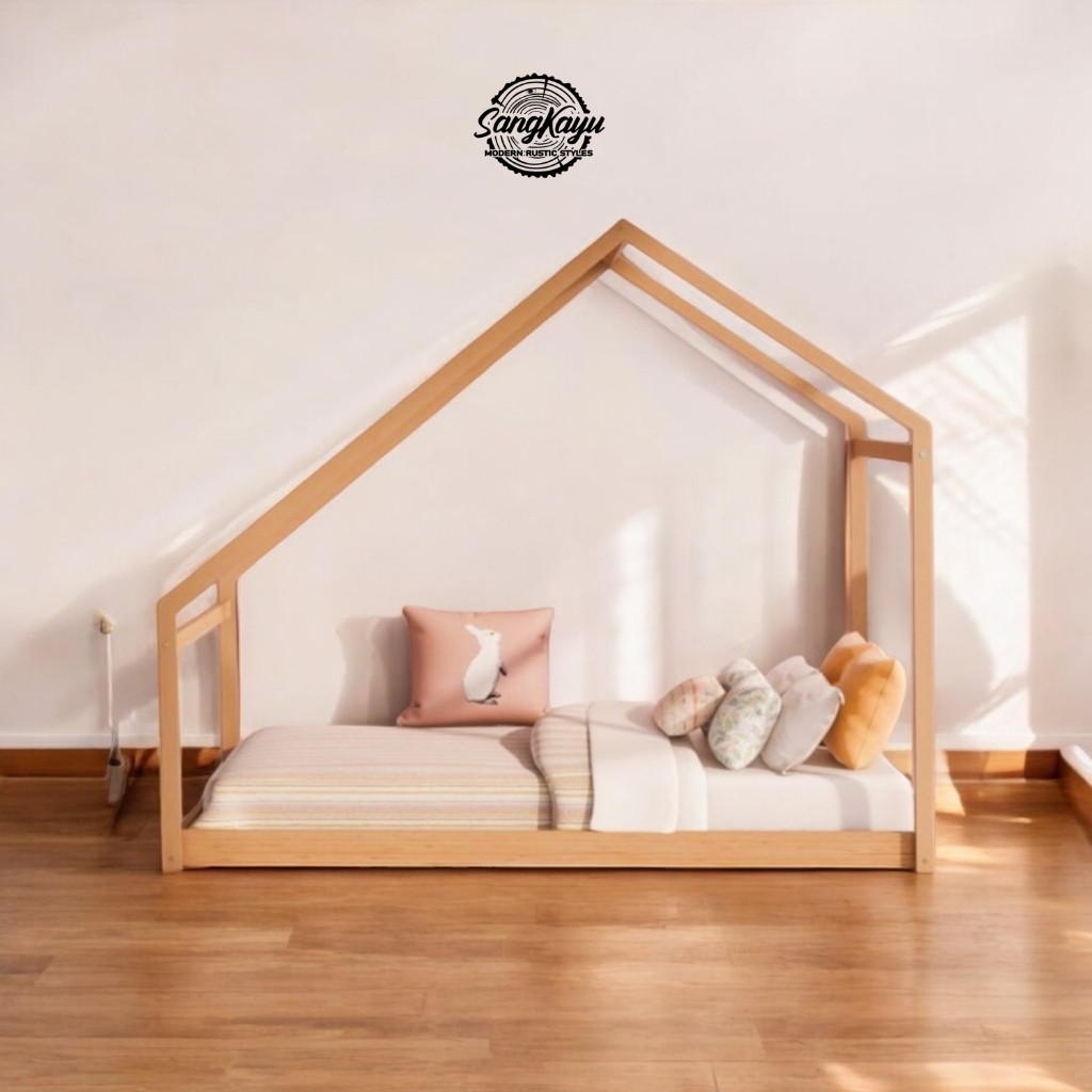 SangKayu Divan Anak Dipan Anak Tempat Tidur Anak Minimalis Kayu Ranjang Anak / Alas Kasur Kayu / Dip