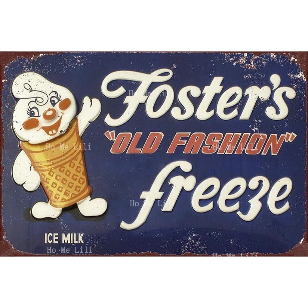 

Tin Fosrters Old Fashion Freeze Vintage Look Aluminum Metal Sign Plaque Iron Plate Painting
