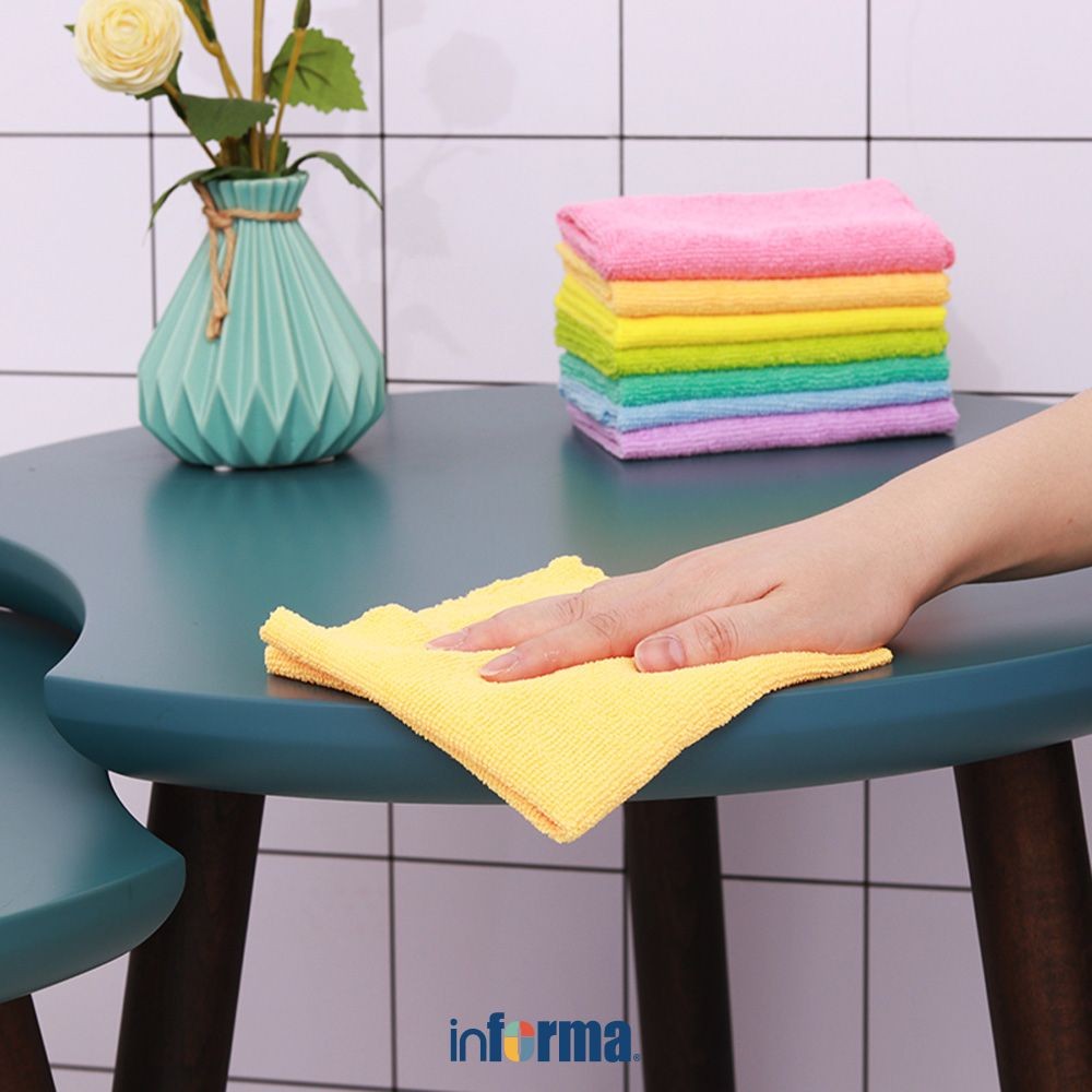 Informa Set 7 pcs Kain Lap Dapur Rainbow Sky Kain Serbet Pembersih Serbaguna Topo Dapur Multifunctio