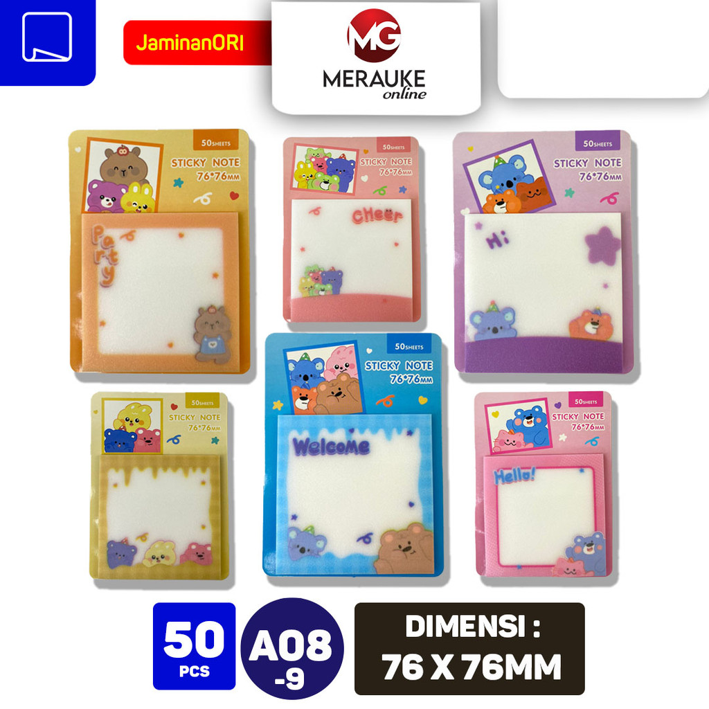 

JIN NA XING Sticky Notes CARNEY PARTY A08-9