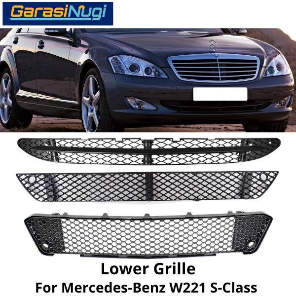 Mercedes W221 Grill Cover Bumper Lower Grille Bawah Mercy S350 AMG