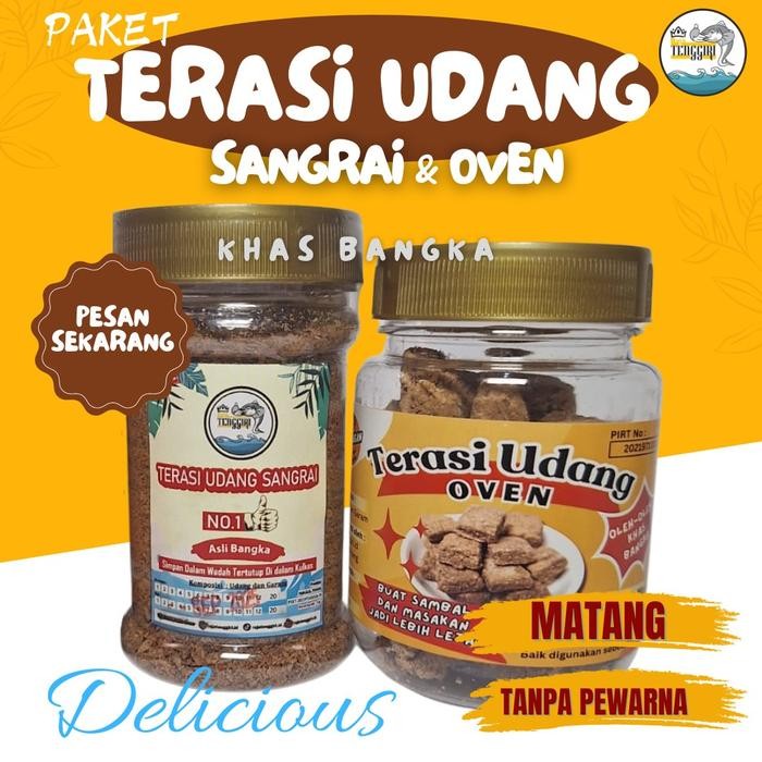 

Paket Terasi Udang Khas Bangka: Terasi Udang Sangrai dan Terasi Udang Oven Matang BUMBU MASAK bottle