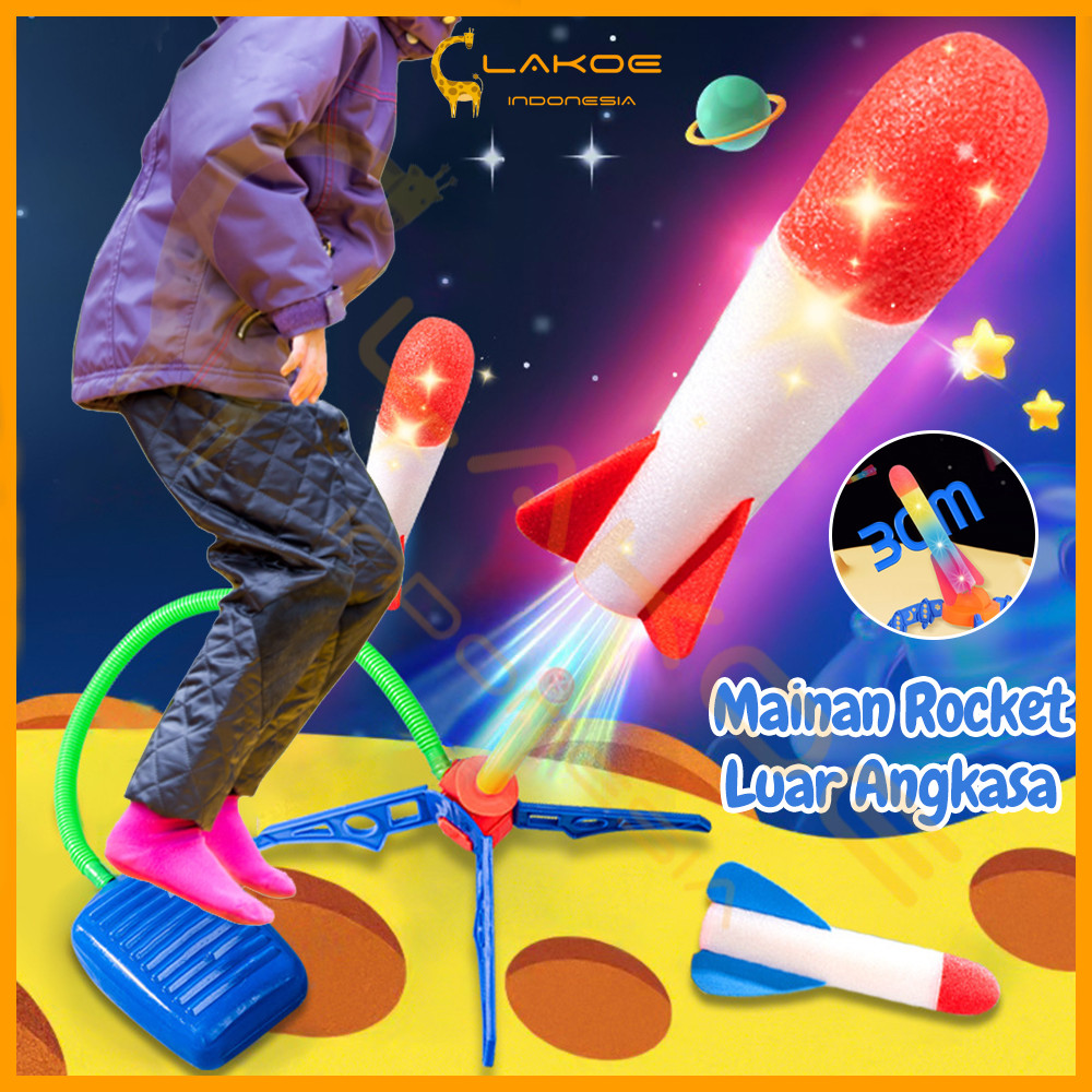 Lakoe Mainan Rocket Luar Angkasa Mainan Rocket Launcher Mainan Roket Injak