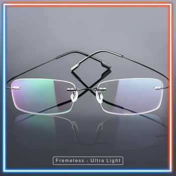 Frame Kacamata Frameless Ultra Light Rimless Titanium