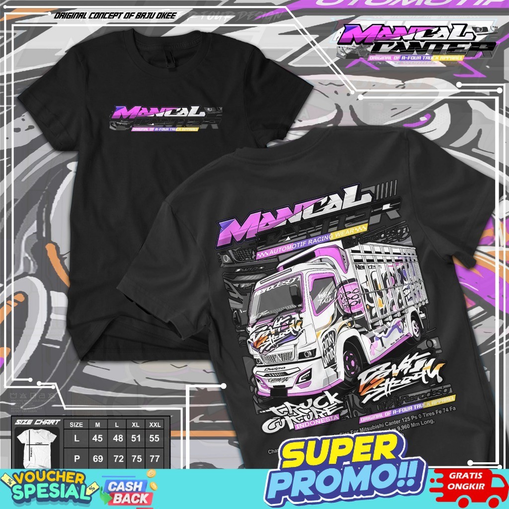 BAJU OKEE KAOS MANCAL CANTER RFR 041 KAOS TRUK KAOS TRUK DEWASA KAOS TRUK OLENG