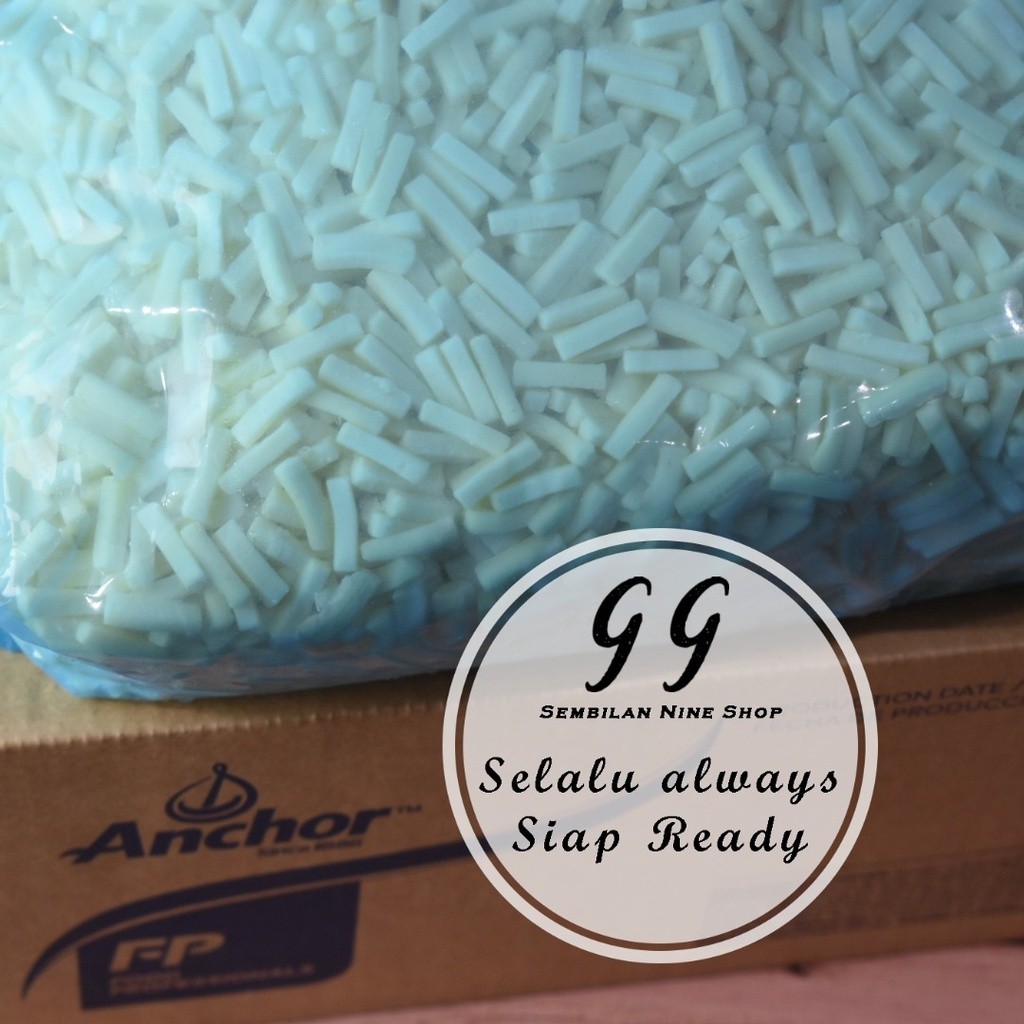 

ANCHOR 1 kg MOZZARELLA SHREDDED Cheese Keju PARUT Mozarella Mozzarela