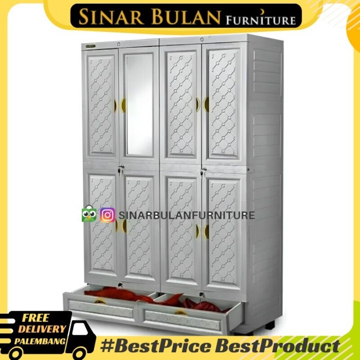 NAPOLLY LEMARI PAKAIAN / LEMARI PAKAIAN PLASTIK BESAR / LEMARI SUPER JUMBO NAPOLLY MIDICAB 4408