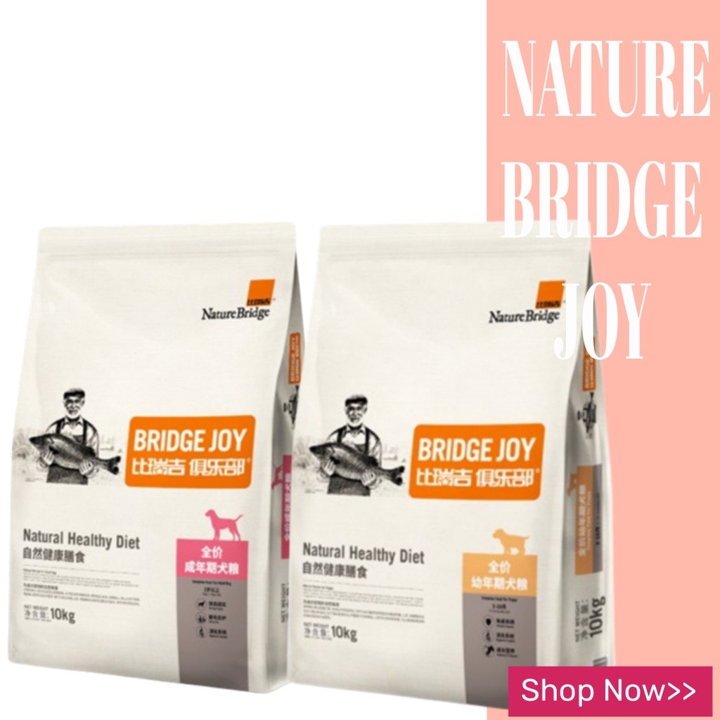 

23bagusmenshop - Nature Bridge Joy 10kg Dog Food Makanan Anjing Kering Premium Import