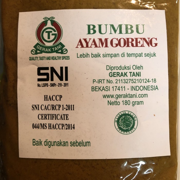 

✨TERLARIS -Bumbu Gerak Tani Ayam Goreng 180gr