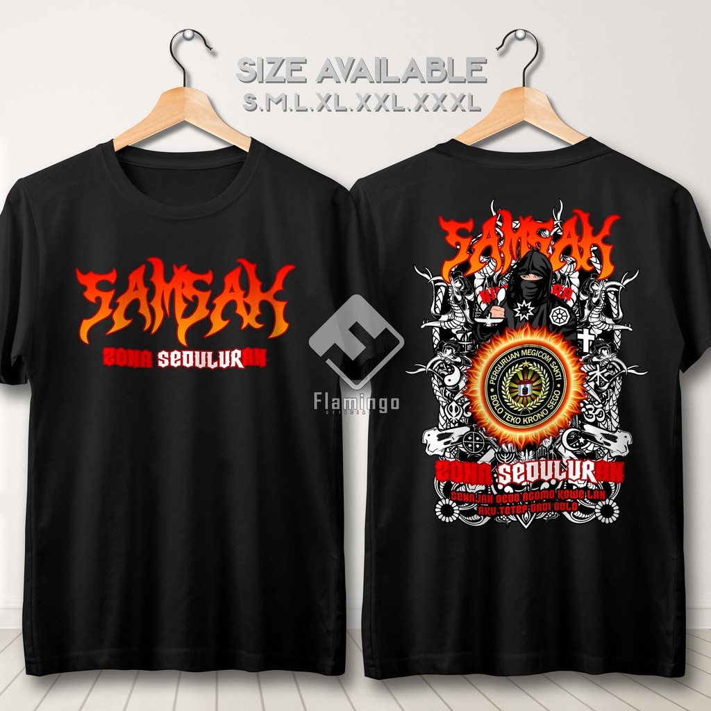 Kaos Magicom Sakti Samsak Zona Seduluran Baju Pasmortal Pasukan Moro Nguntal Megicom Mejikom Sakti -