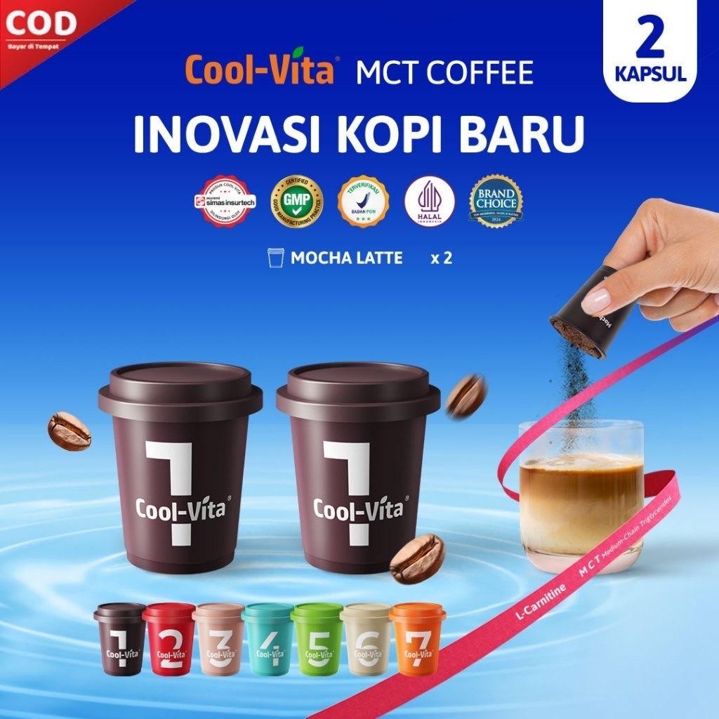 

2 Capsule Coolvita MCT Coffee Capsule Kapsul Berbagai Rasa Inovasi Kopi Baru-Mocha