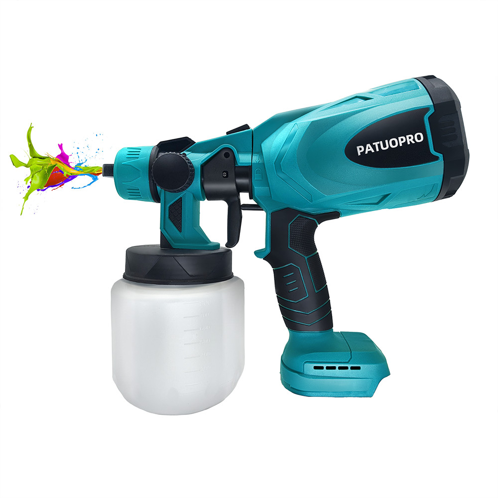 

800ML Electric Spray Gun Cordless Handheld Paint Sprayer Auto Furniture Wall Coating Airbrush Fit Makita 18V Battery(No Battery)