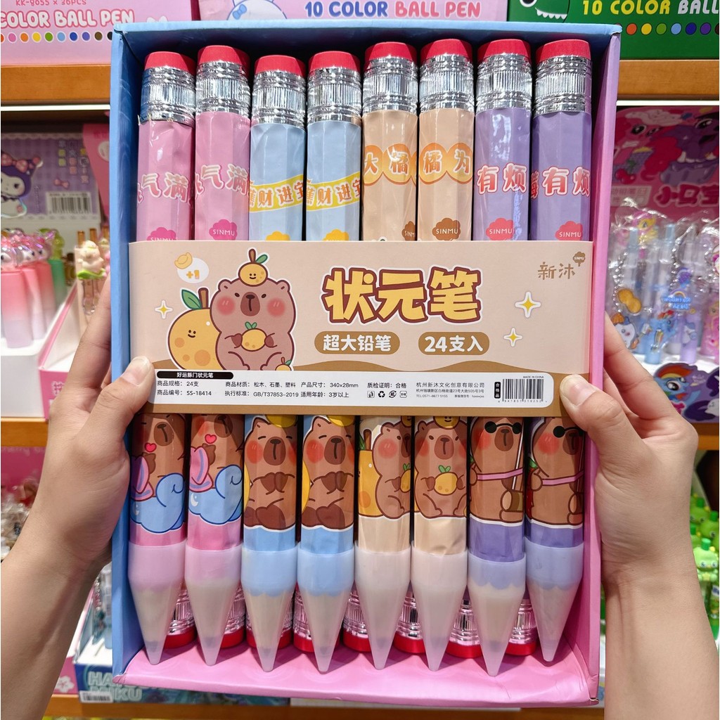 

CARAT Pensil Jumbo Kreatif Pensil Besar Baru Kartun Lucu Pensil