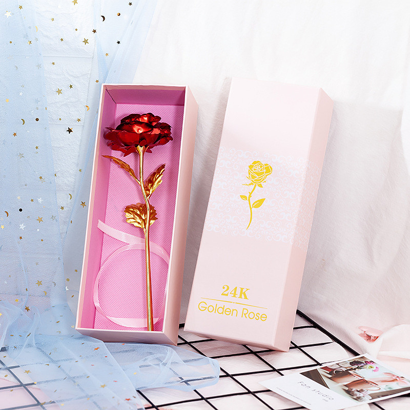 Wonder Time Bunga Mawar Dekorasi Gold Foil Rose Artificial Flower - WT24 toko murce medan