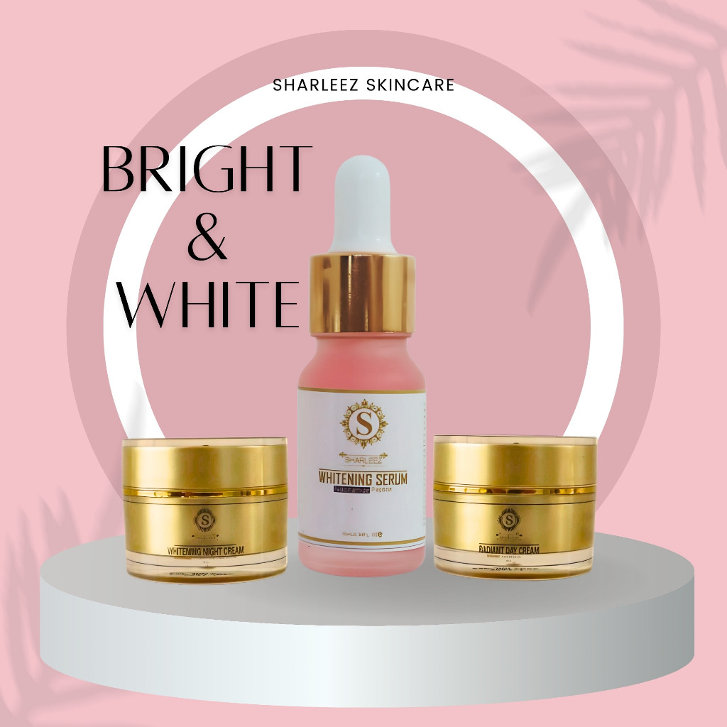 TRIO BUNDLING PREMIUM - Day Cream + Night Cream + Serum Whitening Sharleez Skincare