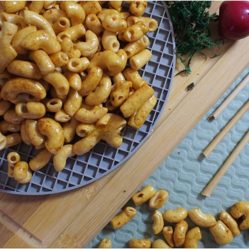 

250gram Makroni Bumbu Rujak Mini Makroni Pedas Rujak Lartus