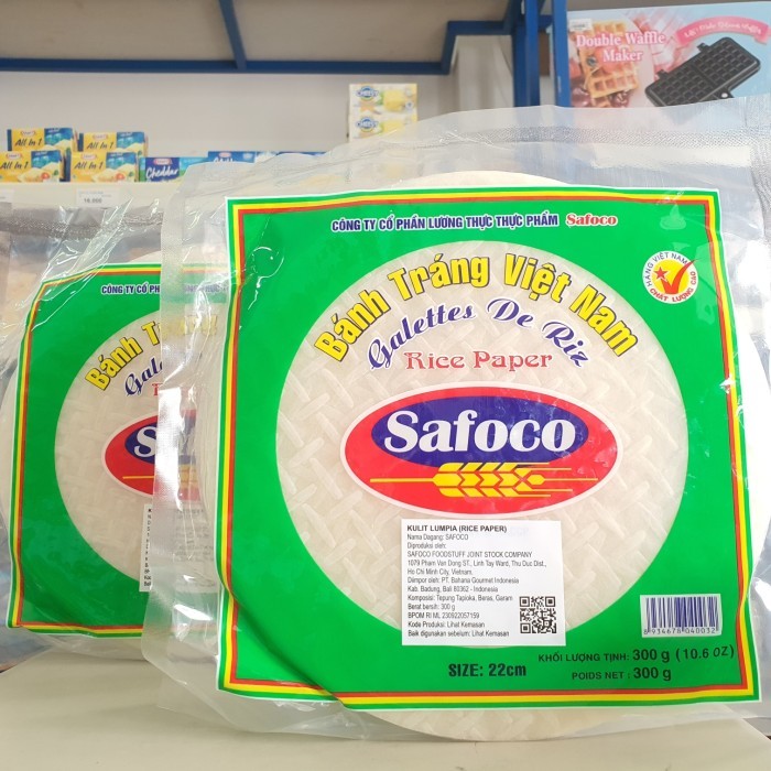

LL Safoco Paper Rice 300Gr / Rice Paper Vietnam / Banh Trang Vietnam