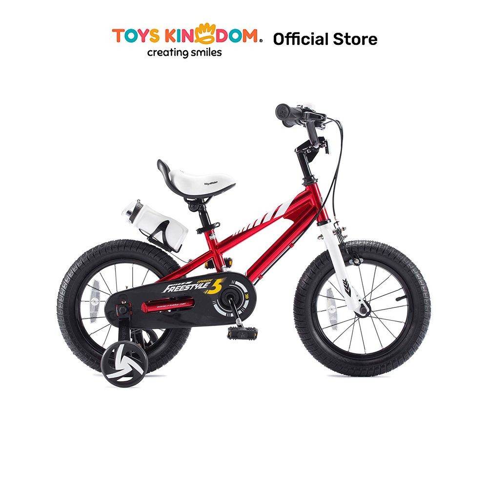 Toys Kingdom Royalbaby Sepeda Anak Freestyle Rb12B-6 - Merah Kids Bicycle Sepeda Roda 4 Anak Peralat