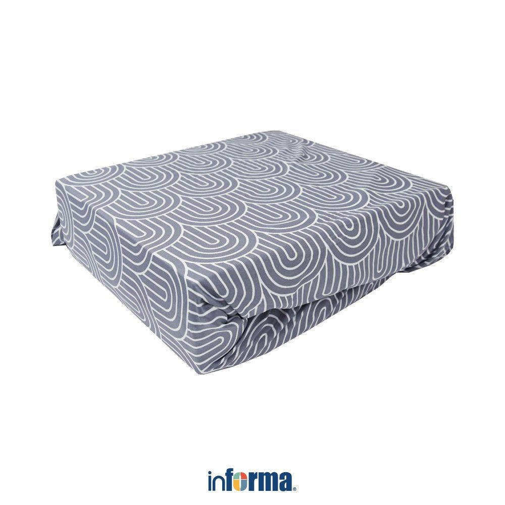 Informa 245X120 cm Sarung Sofa Arches - Abu-Abu Sofa Cover Kain Cover Tempat Duduk Alas Sofa Kain Al