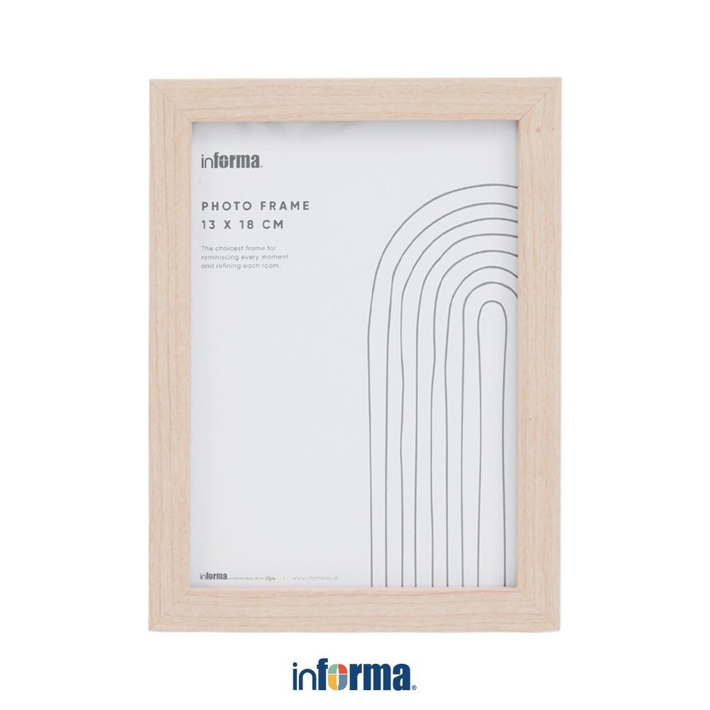 Informa 5R Bingkai Foto Natural Pigura Aesthetic Frame Tempat Foto Pajangan Dekorasi Rumah Figura