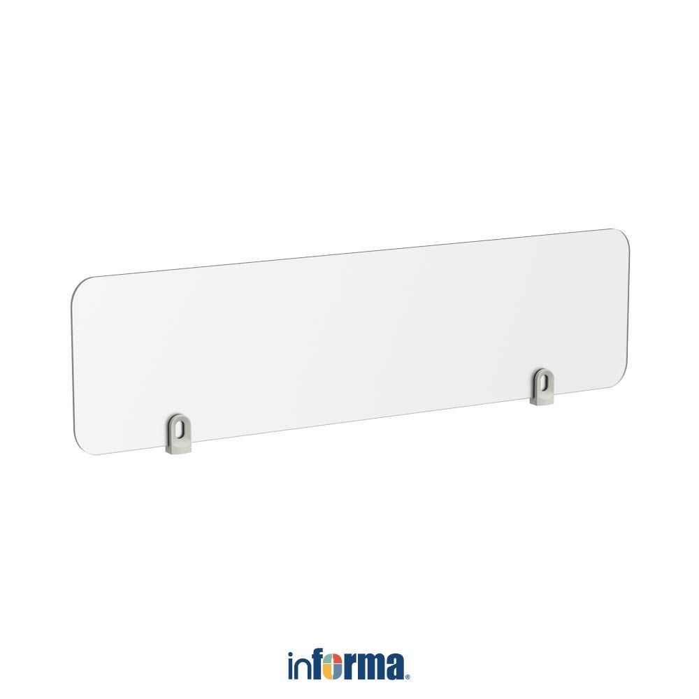 Informa Sieben Partisi Meja Kaca Pembatas Meja Kantor Pemisah Meja Kerja Desk Divider Table Screen P
