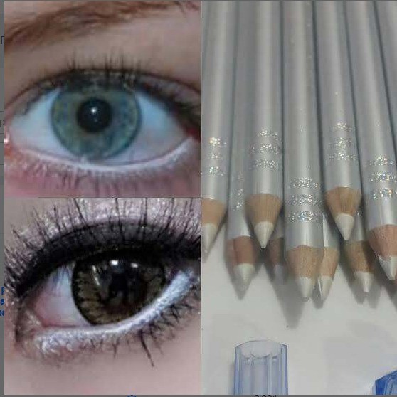 MV.tokojastip - COD Makeup mata eyeliner pensil silver xiuxiu