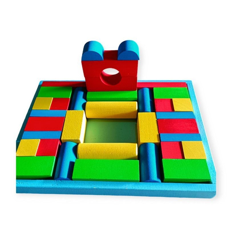 Mainan kreatifitas anak / Mainan Anak Edukatif / Balok Warna Kreatif Berkwalitas / Susun Balok Warna