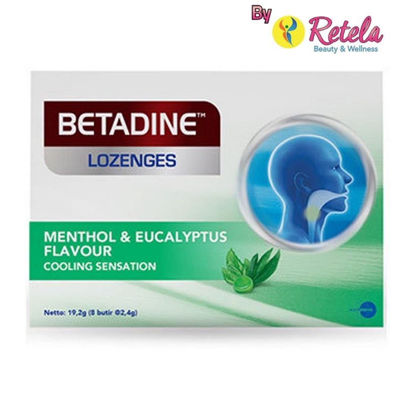 

BETADINE LOZ MENTOL&EUC 1 STRIP 8 TABLET