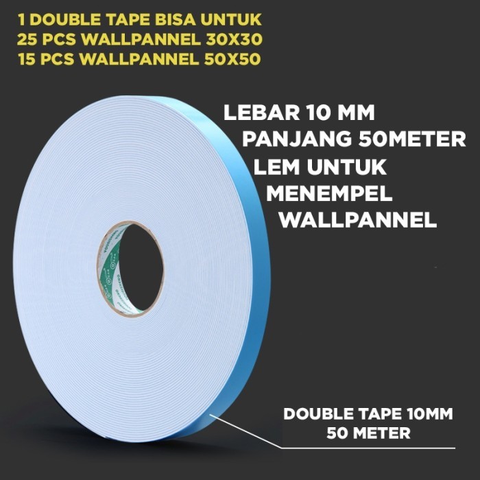 

Homify Living Lem Perekat Double Tape Dua Sisi Wallpaper Panel - NT05