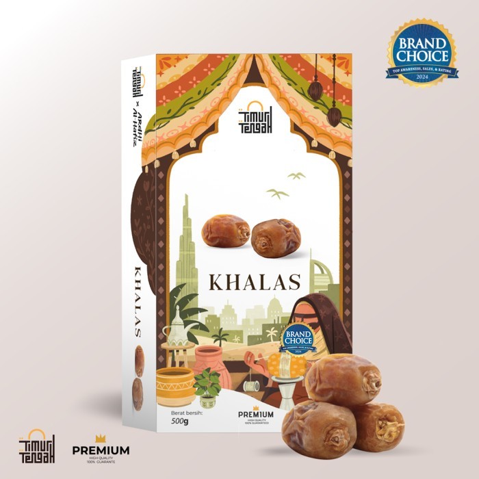 

Timur Tengah Kurma Ajwa / Sukari 500 gr Premium Dates Limited Edition - Khalas Premium