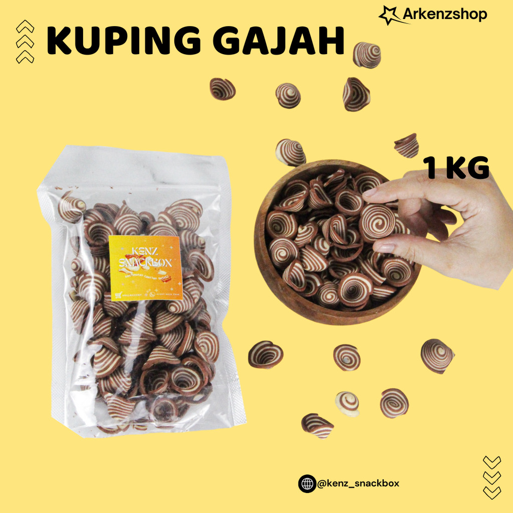 

Kuping Gajah Snack Kiloan Grosir 250gr 500gr 1 KG Cemilan Camilan Grosiran