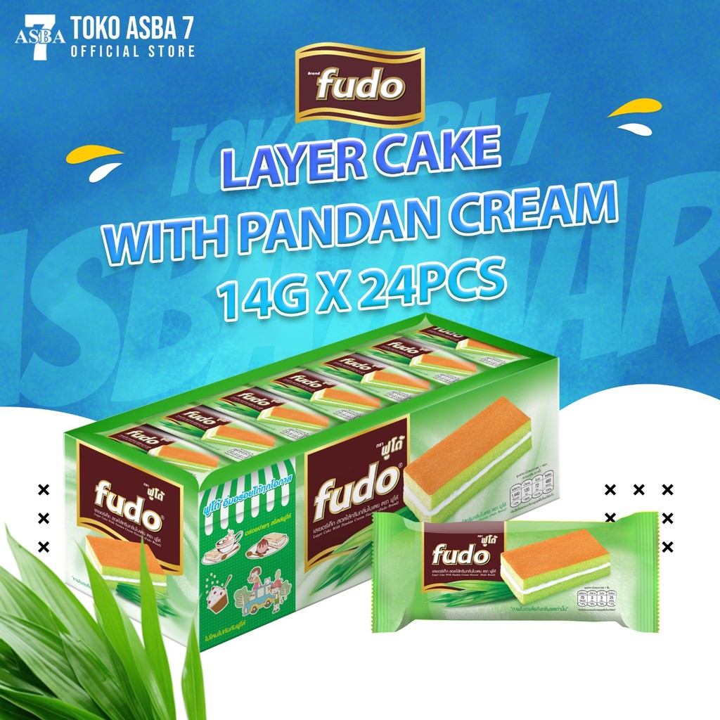 

FUDO LAYER CAKE PANDAN 14GX24/ BOX