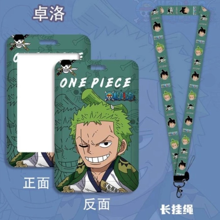 

ONE PIECE lanyard gantungan tali hp id kartu card name tag holder pc - zoro